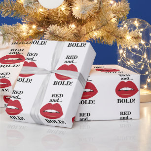 Lippen Rot und Fett Lippen Geschenkpapier