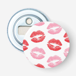 Lippen, rot und rosa, Lippenmuster, Lippenstift, K Flaschenöffner