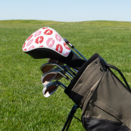 Lippen, rot und rosa, Lippenmuster, Lippenstift, K Golf Headcover