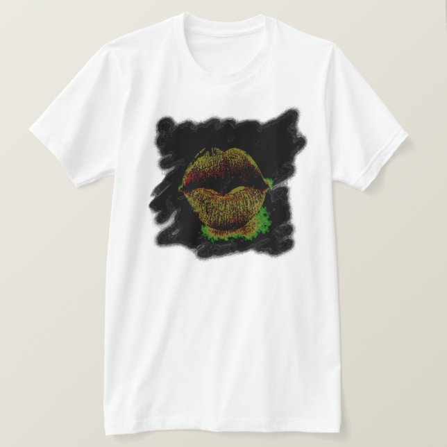 Lippen-Shirt T-Shirt (Design vorne)