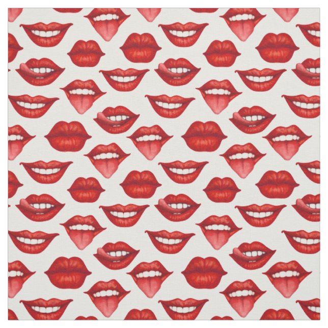 Lippen Stoff (Muster)