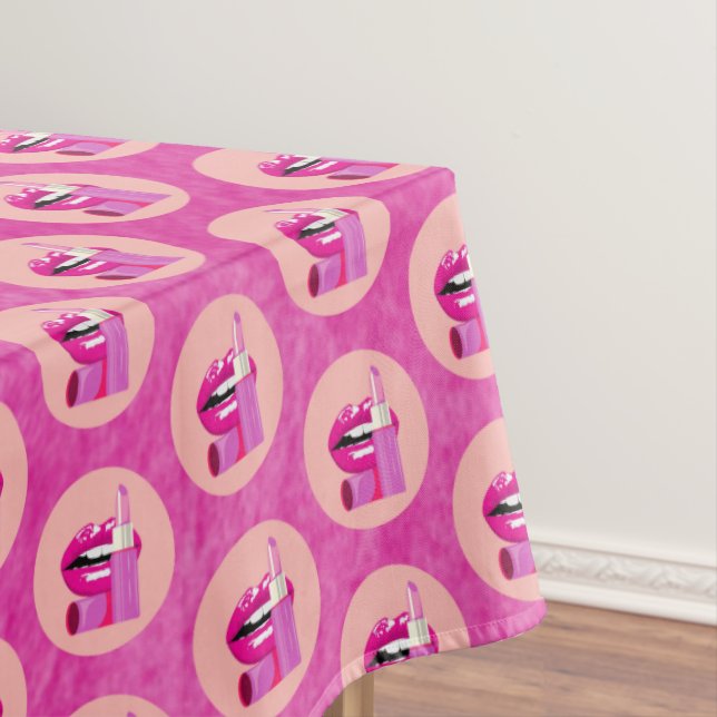 Lippen Tischdecke (Beispiel)