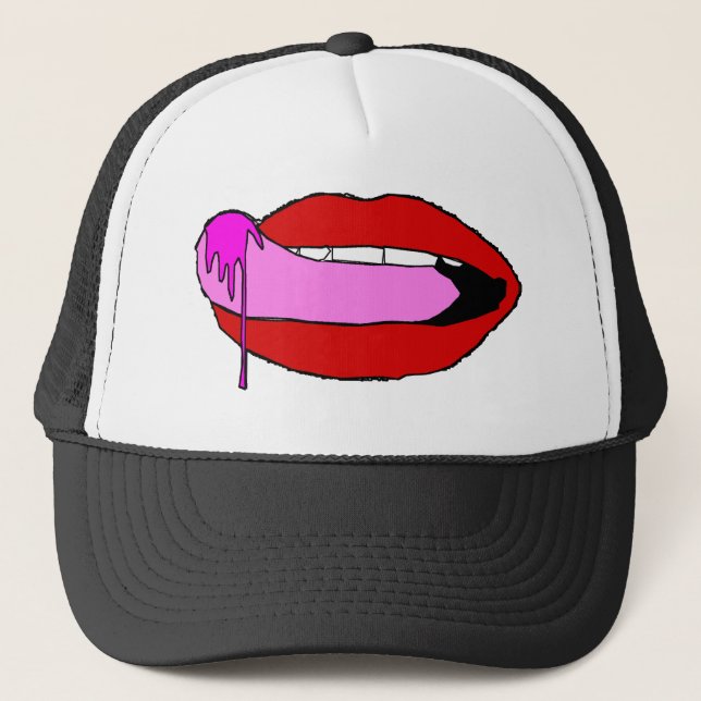 Lippen Truckerkappe (Vorderseite)