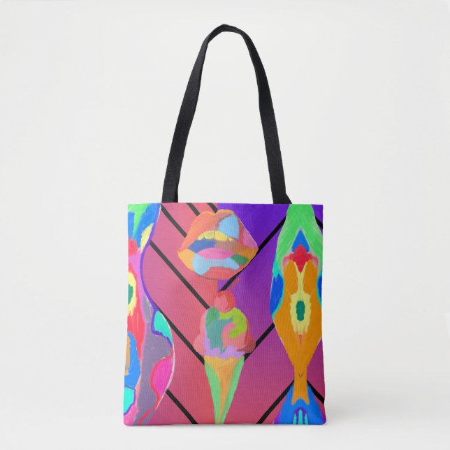 Lippen und Eis Tasche (Vorderseite)
