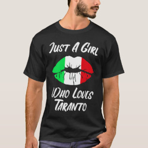 Lippen und Liebe Italienische Flagge Taranto T-Shirt