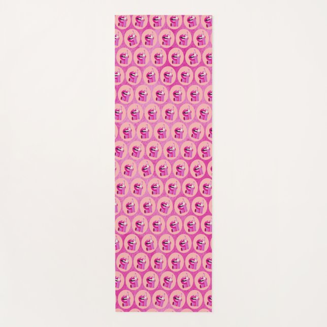 Lippen Yogamatte (Vorderseite)