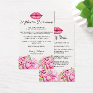Lippenanwendungs-Anweisungen und Spitzen und
