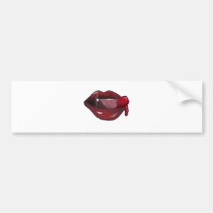 Lippenblut-Zahn-Glanz Autoaufkleber