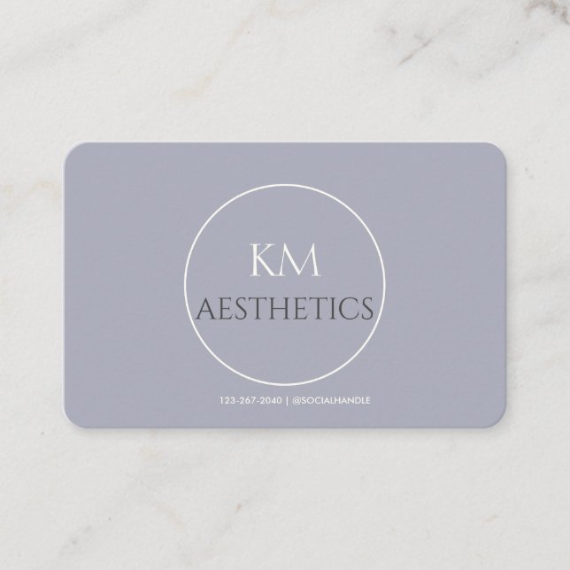 Lippenfüller Aftercare Instruction Business Card Visitenkarte (Vorderseite)