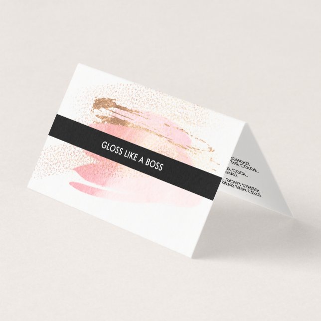 Lippenprodukt-Verteiler-Visitenkarte Visitenkarten (Vorderseite)
