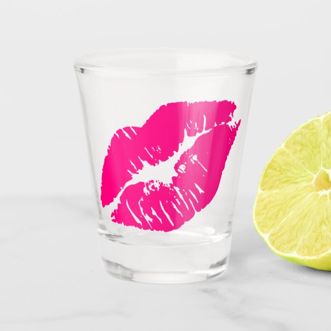 Lippenshotglass Schnapsglas (Vorderseite)