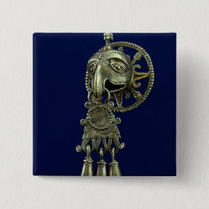 Lippenstecker des Vogelgottes Button