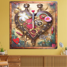 Lippenstift Blumen Herz Steampunk Serie