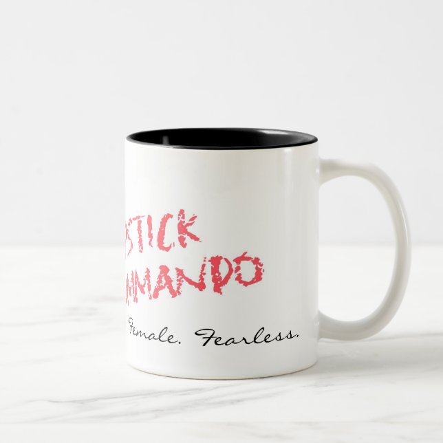 Lippenstift-Kommando-Tasse Zweifarbige Tasse (Rechts)
