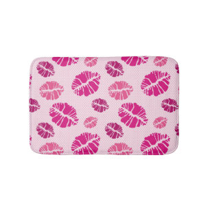 Lippenstift-Kuss-Form-Druck-Muster Badematte