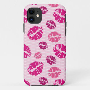 Lippenstift-Kuss-Form-Druck-Muster iPhone 11 Hülle