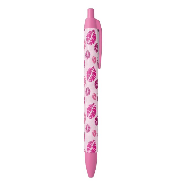 Lippenstift-Kuss-Form-Druck-Muster Kugelschreiber (Unterseite (Vertikal))