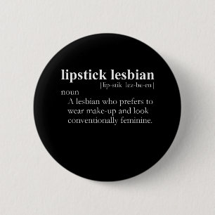 LIPPENSTIFT-LESBE (Definition) Button