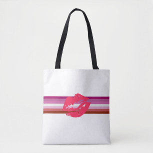 Lippenstift-Lesben-Stolzflagge Tasche