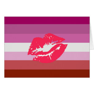 Lippenstift Lesbische Pride-Flagge