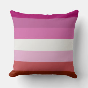 Lippenstift lesbische Pride-Flagge-Design Kissen