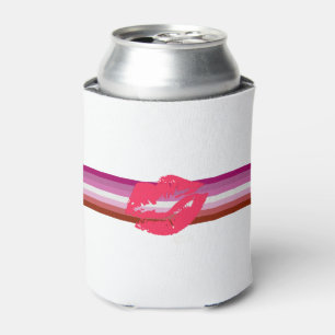 Lippenstift Lesbische Pride-Flagge Dosenkühler