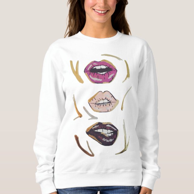 Lippenstift-Sweatshirt Sweatshirt (Vorderseite)