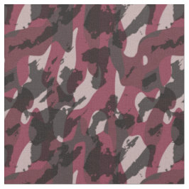 Lippenstift und dunkles Mauve-Tarnmuster abstrakt Stoff