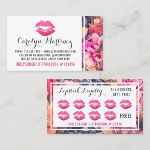 Lippenstift-Vertrieb Floral Kiss Lip Loyalty Punch Treuekarte