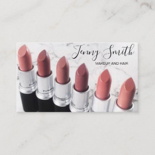 Lippenstift Visagist Geschäftskarte Visitenkarte