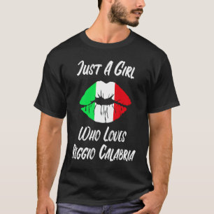 Lippenstücke Mouth Liebe Italienische Flagge Reggi T-Shirt