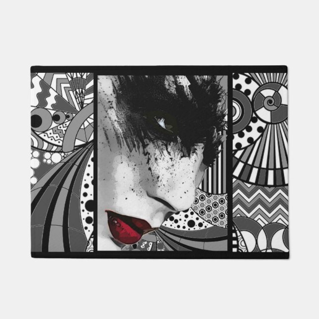 Lippentürmatte Fußmatte (Vorderseite)