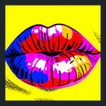 Lippt Pop Art Poster<br><div class="desc">Hochwertiges Pop-Poster von bis zu 40 x 40 Zoll.</div>