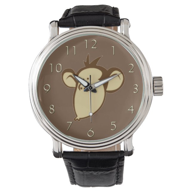Lippy Monkey Armbanduhr (Vorderseite)