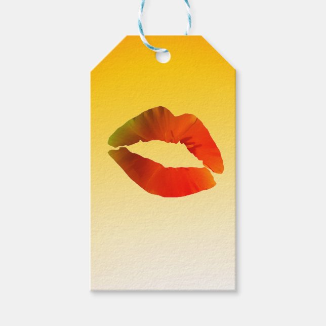 Lips Custom Gift Tags Geschenkanhänger (Vorderseite)
