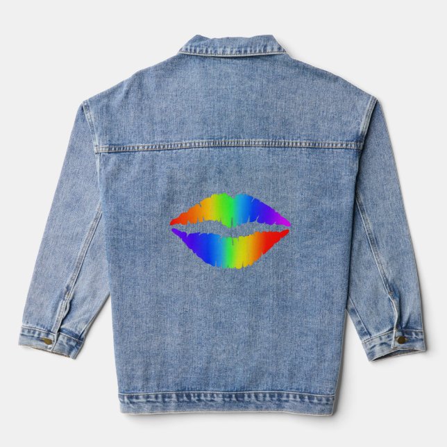 Lips Denim Jacke (Rückseite)