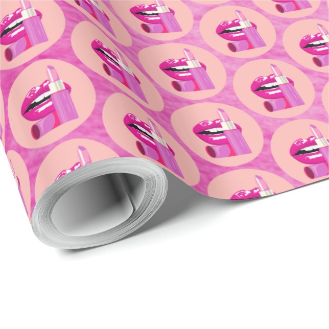 Lips Geschenkpapier (Rolleneckpunkt)