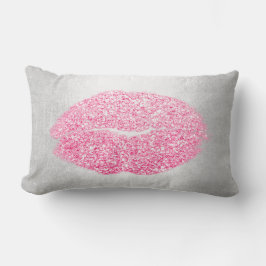 Lips Glitzer Gray Candy Pink Makeup Kiss Silver Lendenkissen