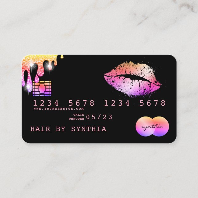 Lips maquillage rouge à lèvres Carte de crédit Sty (Devant)