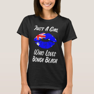 Lips Mouth Liebe Australian Flag Alice Springs T-Shirt