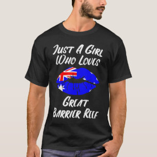 Lips Mouth Liebe Australian Flag Great Barrier Ree T-Shirt