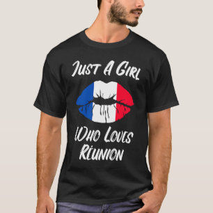 Lips Mouth Liebe Französisch Flag Wiedersehen T-Shirt