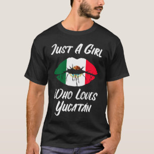 Lips Mouth Liebe Mexican Flag Yucatan T-Shirt