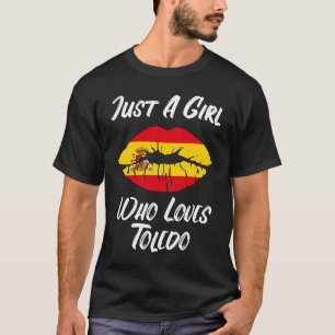 Lips Mouth Liebe Spanische Flagge Toledo T-Shirt