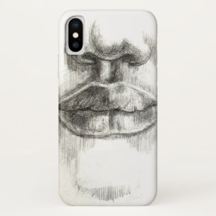 Lips & Nose zeichnend iPhone Case
