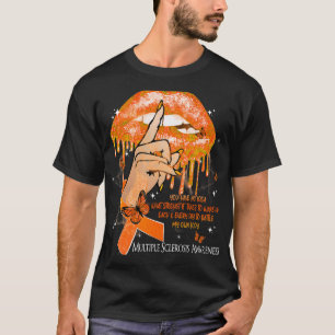 Lips Schmetterlinge Frauen Multiple Sklerose Aware T-Shirt