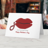Lips Telefon ruft an, um den glücklichen Valentins