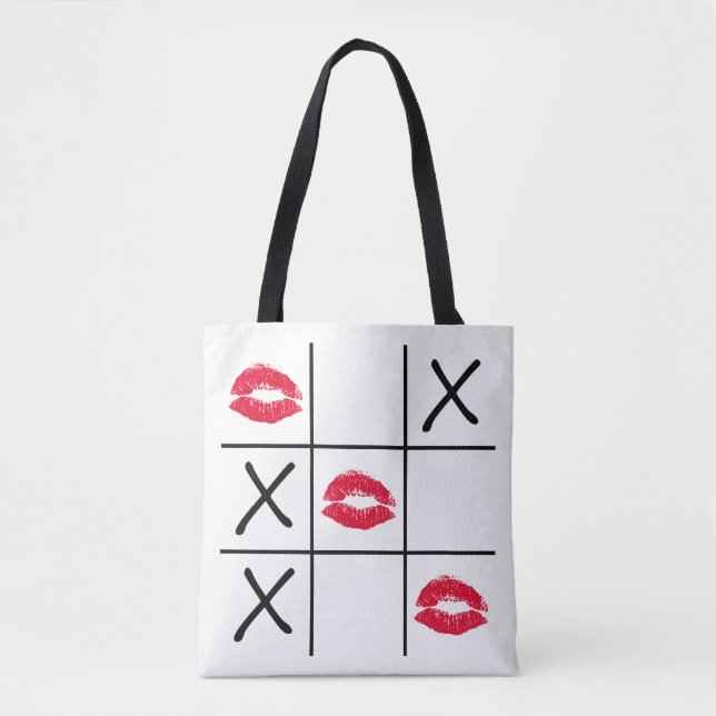 Lips Tic Tac Toe Tasche (Vorderseite)