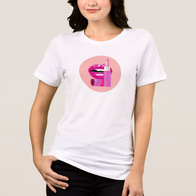 Lips Tri-Blend Shirt (Vorderseite)