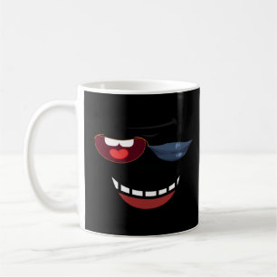 Lips & Zähne Harmonie: Einzigartiges Emoji-Design Kaffeetasse